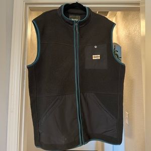 Howler Brothers Chisos Fleece Vest size XXL color: black & blue